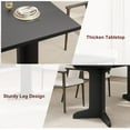 thumbnail image 6 of 71" Dining Table for 6 to 8 People, Modern Dinner Table with Unique Wooden Legs, Rectangle Dining Table for Kitchen, Dining Room & Living Room, 6 of 7