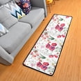 thumbnail image 3 of Dreamtimes Watercolor Pink Flower Hallway Runner Rug 2'x6' Kitchen Rug with Rubber Backing Pink Tulip Floral Non Slip Entryway Rug Runner Washable Soft Area Rug for Hallway Bedroom Kitchen Decor, 3 of 6