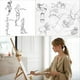thumbnail image 5 of Artistas Figura de Dibujo de Madera Maniquí Personas Humanas Muñecas Figura Maniquí Suministros Stop Motion Figura Kit Herramientas de Dibujo, 5 of 6