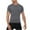 Gray, variant on Kaemgyyd Compression Shirt Men Breathable Short Sleeve Slim Athletic Sports Undershirt Quick-Dry Stretch Running Workout Tops