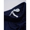 thumbnail image 5 of Xnihocha Soccer Uniforms for Kids Boys Football Jersey V Neck Practice T Shirt and Sport Shorts Set Navy Blue S, 5 of 6