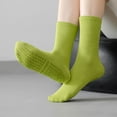 thumbnail image 5 of 3 Pair Combo Sale Anti Slip Crew Socks with Grip Soles and Ribbed Cuffs in Multiple Color Options - 3 pcs-G, 5 of 7