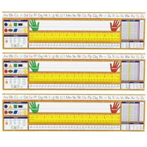 North Star Teacher Resources Traditional Manuscript Spanish Desk Plates, 19" x 5", 36 Per Pack, 3 Packs