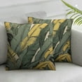 thumbnail image 2 of COMIO  Tropical Palm Leaves Throw Pillow Case Banana Jungle Leaf Seamless Floral Pattern Pillow Cushion Cover Home Sofa Decorative 2pc, 2 of 6
