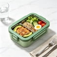 thumbnail image 6 of TACILIP Stationery Supplies, 1PCS Bento Box Lunch Box 2 Compartment Snack Containers Reusable Lunch Box Lunch Containers For Home Travel Work 750ml Equipped With Plastic Tableware, Home Gifts, 6 of 6