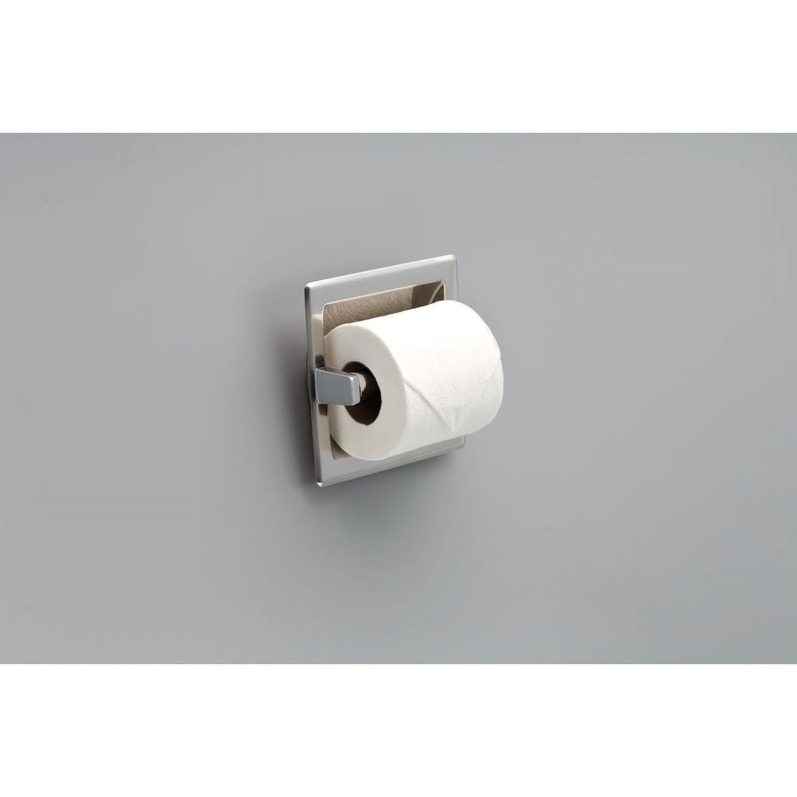 Franklin Brass Futura Recessed Toilet Paper Holder in Chrome, Grey