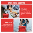 thumbnail image 3 of Moluckfu Bolsa De Picnic Roja De Tela Oxford Para Conservar Frescos Y Mantener Calor O Frío, 3 of 7
