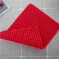 thumbnail image 2 of Baking Pad Soft Silicone Red Baking Mat with Evenly Heating Structure BBQ Grill Mat Folding Square Barbecue Oil filter Tray for Kitchen Cooking, 2 of 8