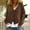 Coffee plus size cardigan for women a1, variant on BRELIL Women Plus Size Fall Winter Long Sleeve Cardigan Sweater Open Front Knitted Casual Button Down Solid Tops, Wine XL