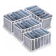 thumbnail image 1 of Caja de almacenamiento para pantalones vaqueros, juego de almacenamiento de 4 piezas, caja para pantalones vaqueros, cajón de malla separado para ropa, para pantalones, vaqueros, suéteres, camisetas,, 1 of 5