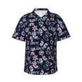 thumbnail image 2 of Goofa Love Butterflies Hawaiian Shirt for Men, Unisex Summer Beach Casual Short Sleeve Button Down Shirts,Aloha Tropical Floral print shirt-, 2 of 9