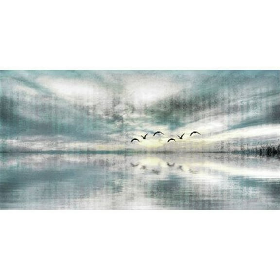 Birds Skylight by Parvez Taj Painting Print on Wrapped Canvas
