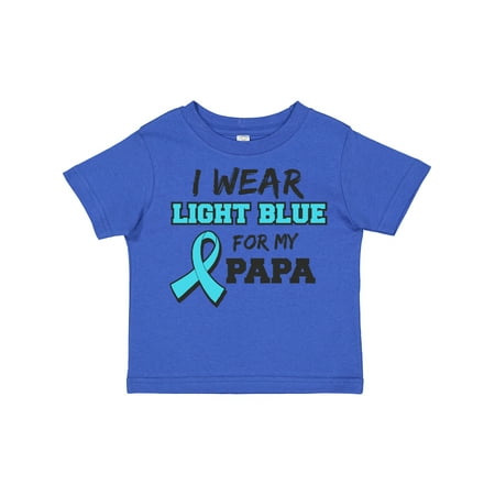 

Inktastic I Wear Light Blue for My Papa Gift Toddler Boy or Toddler Girl T-Shirt