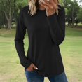 thumbnail image 4 of ZUKMRJPC Women's Workout Shirts Long Sleeve Quick Dry Crewneck Solid Color T Shirts Casual Comfy Running Yoga Gym Athletic Tops, 4 of 8