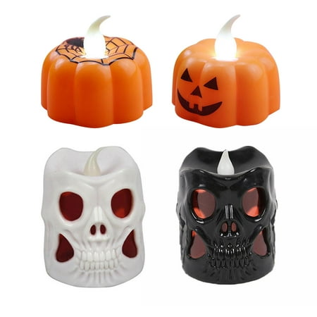 

MEGAWHEELS 12PCS Halloween Pumpkin Lanterns Skull Night Lights Party Props