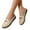 Beige, variant on Mules Slip on Penny Loafers for Women 2025 Fashion Casual Leather Platform Walking Flat Half Slippers Sandals