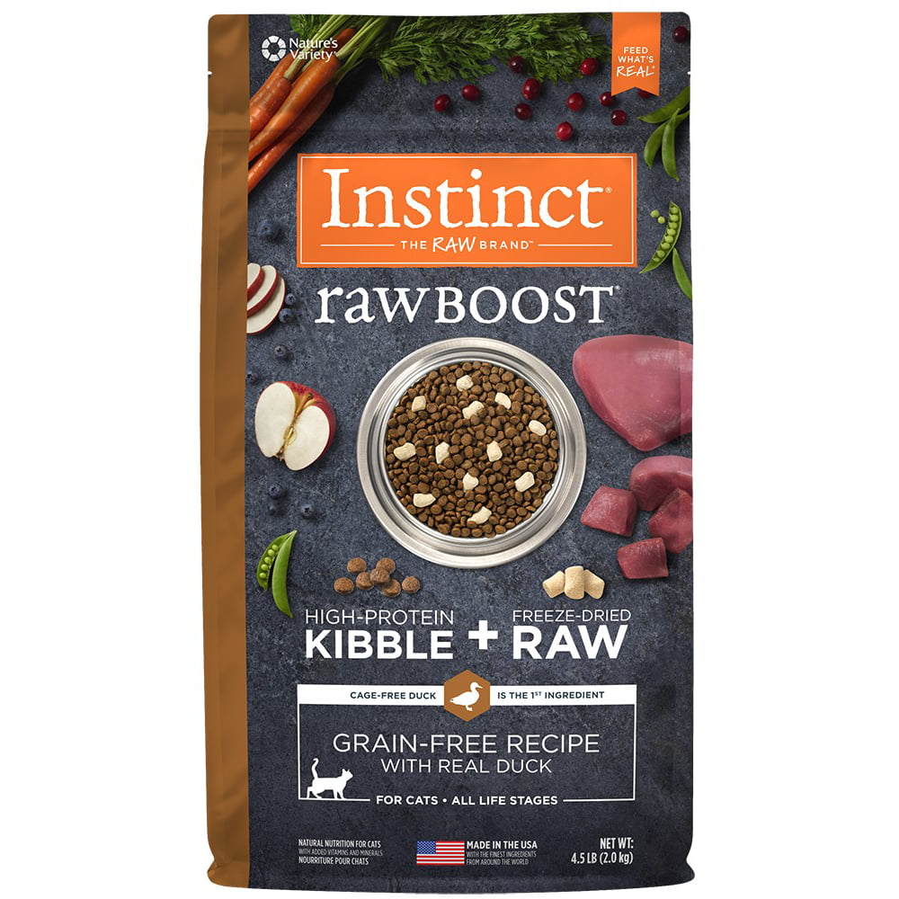 Instinct Raw Boost GrainFree with Real Duck Natural Dry Cat Food by