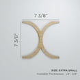 thumbnail image 3 of Ekena Millwork 7 3/8"W x 7 3/8"H x 1/4"T Extra Small Beacon Decorative Fretwork Wood Wall Panels, Red Oak, 3 of 18