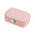 thumbnail image 4 of Double Layer Jewelry Storage Box Organizer Durable High Quality PU Leather Storage Box for Travel and Business Trips, 4 of 5