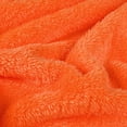 thumbnail image 3 of PiccoCasa Throw Blanket Fluffy Fleece Lightweight Blanket Sofa Couch, Orange King, 3 of 6
