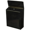thumbnail image 4 of Wall Mailbox With Lock, Vertical, Black Galvanized Steel, Solar, THVK0B0001, 4 of 4