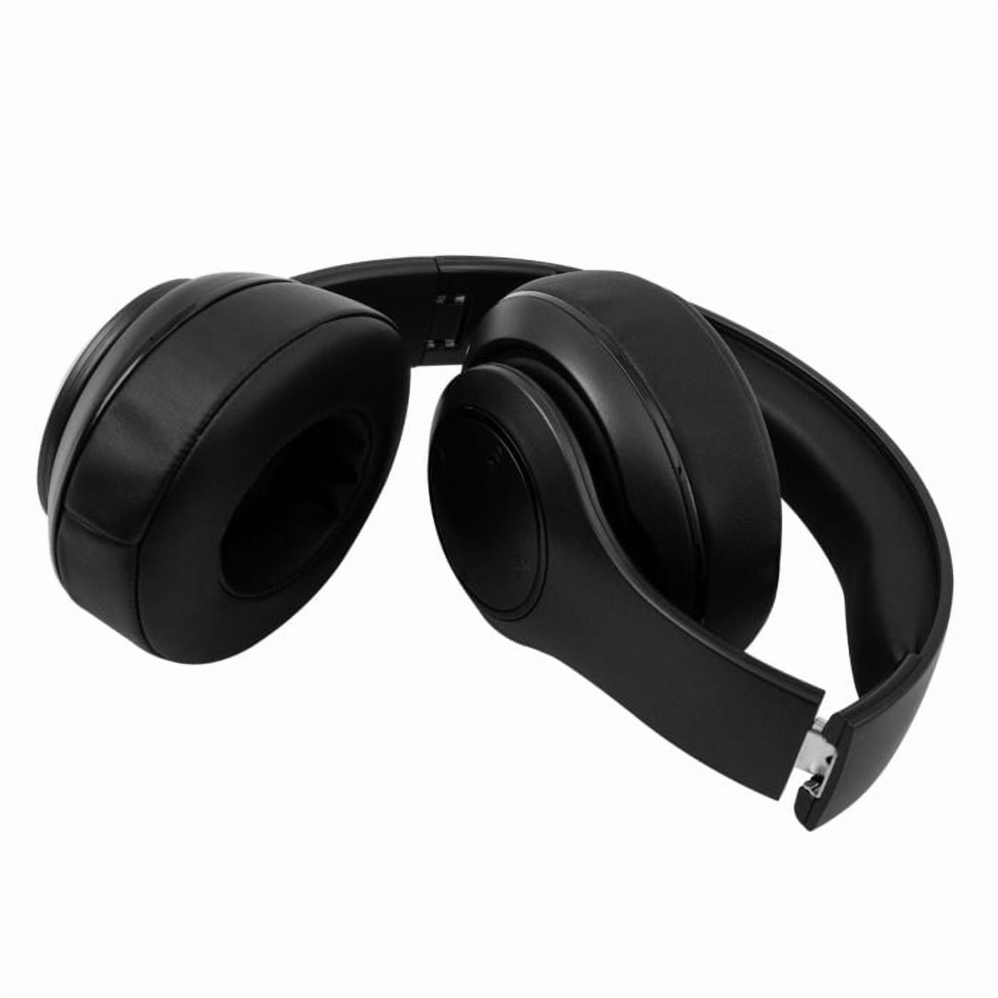 RadioShack BT Headphones Black – 40mm Drivers, 30-Hour Playtime, Bluetooth 5.4, Built-In Microphone, Foldable Design, Durable and Stylish Black Finish