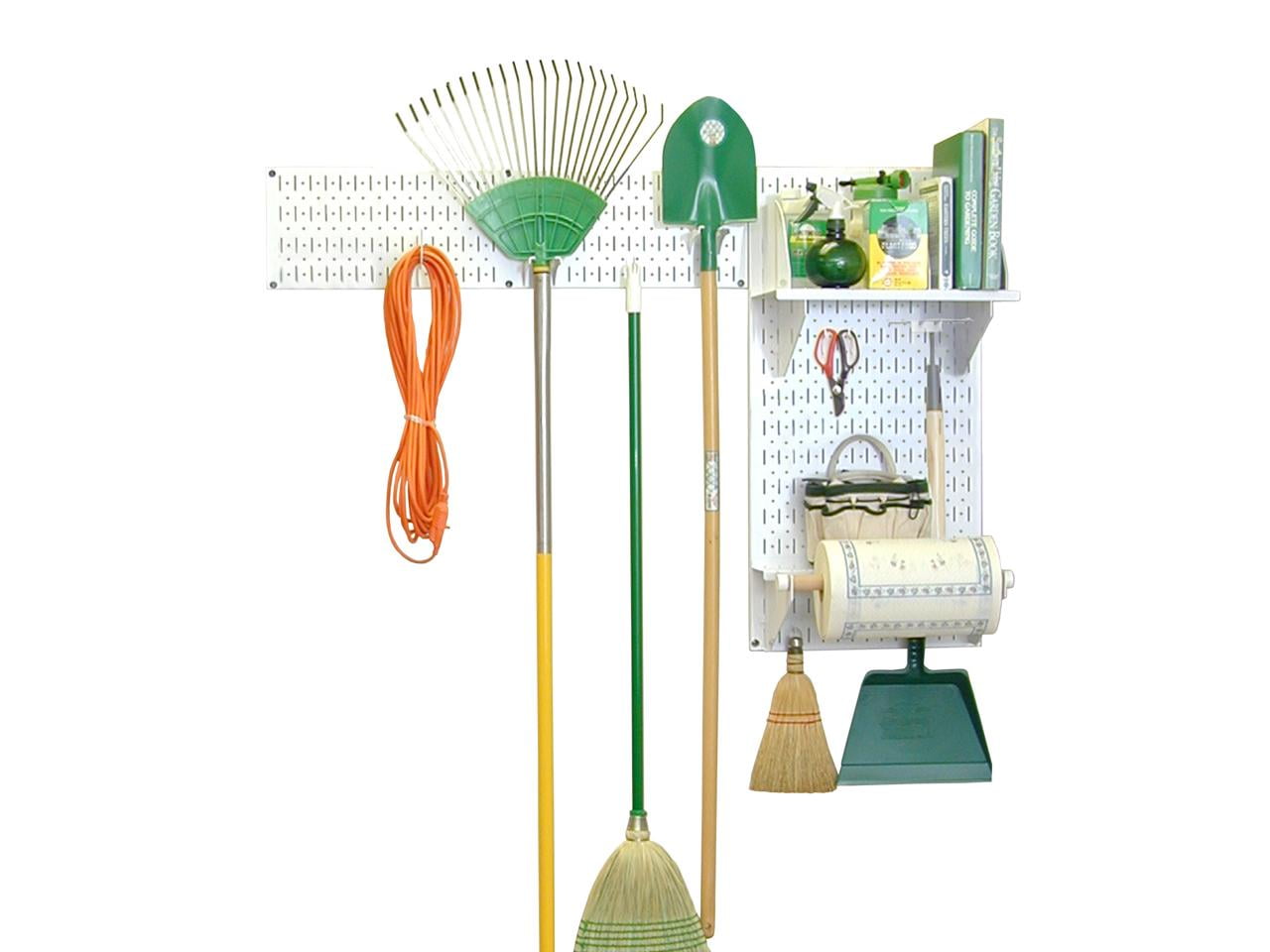 Wall Control Pegboard Garden Tool Board Organizer with White Pegboard