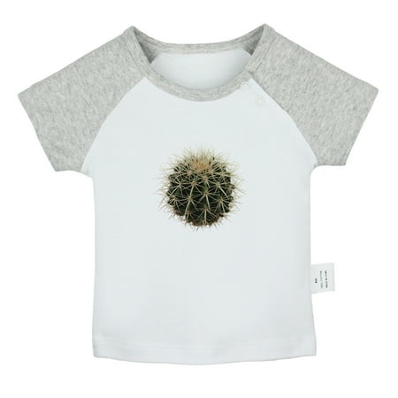 

Nature Cactus Pattern T shirt For Baby Newborn Babies T-shirts Infant Tops 0-24M Kids Graphic Tees Clothing (Short Gray Raglan T-shirt 12-18 Months)