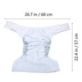 Jinyuann 1Pc Reusable Adult Diaper Washable Adult Nappy Women Diaper