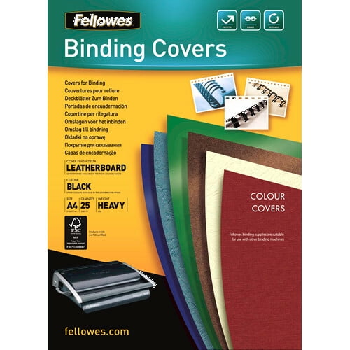 Fellowes FSC Certified - A4 (210 x 297 mm) - black - 250 g/m - 25 pcs. binding cover