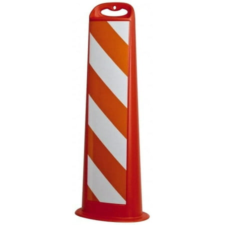 

PRO-SAFE 39 High x 8 Wide Reflective Vertical Panel Plastic 3.4 Lbs White/Orange
