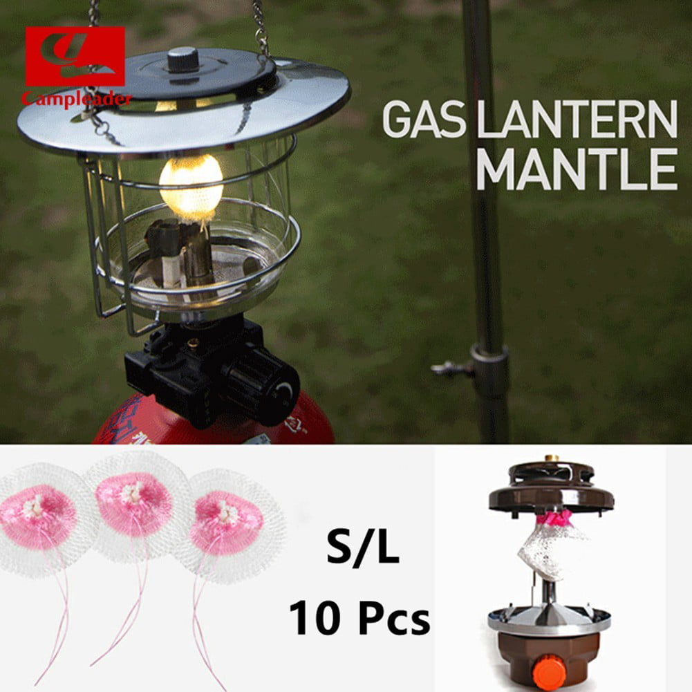 10 Pack Universal Gas Lantern Mantles Replace Parts For Camping Hiking Light 