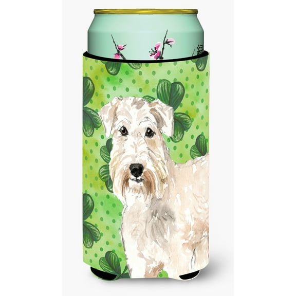 Carolines Treasures CK1783TBC Shamrocks Wheaten Terrier Tall Boy Beverage Insulator Hugger  Tall Boy multicolor