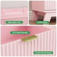 thumbnail image 5 of FANRAL 9 Drawer Dresser Fluted Dresser for Bedroom,Wooden Chest Of Drawers Modern Dresser for Closet,Pink Dresser, 5 of 8