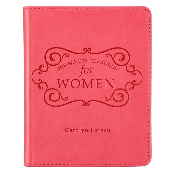One-Minute Devotions for Women Pink Faux Leather