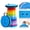 Blue, variant on Folding Stool Portable Telescoping Seat Camping Retractable Adjustable Outdoor