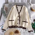 thumbnail image 2 of Nuevo cárdigan de punto de primavera y otoño para mujer, chaqueta holgada de estilo informal, top de estilo fresco para estudiantes, versión coreana, 2 of 5