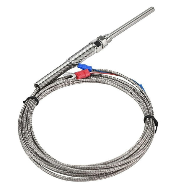 PT100 Thermocouple Probe M8 Thread Platinum Resistance 50mm Temperature Sensor 0-400°C Wire (3m)