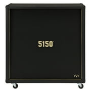 EVH 5150 Iconic Series EL34 160W 4x12" Straight Cabinet with Celestion Speakers, Black/Gold