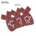 thumbnail image 3 of Unique Bargains 24 Packs 1000 Grits 12 Holes Hook & Loop Sandpapers Triangular Sanding Pads Sheets with Extra Tips, 3 of 6