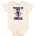 thumbnail image 3 of Inktastic Military Uncle Proud Nephew Boys or Girls Baby Bodysuit, 3 of 5