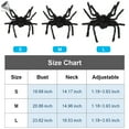 thumbnail image 2 of PULLIMORE Halloween Spider Costume for Dogs Cats Spiders Wings Cosplay Apparel for&nbsp;Small&nbsp;Medium&nbsp;Dog Cat (M, Black), 2 of 7