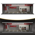 thumbnail image 4 of Vitrina de estacionamiento a escala 1:64, caja de almacenamiento para garaje de vehículos de fundición a presión para figuras de acción, minimuñecas y Tienda de alquiler de coches, 4 of 8