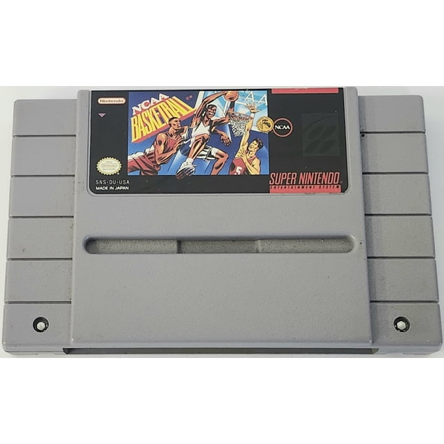 NCAA Basketball Super Nintendo Physical Sports Game for 1 Player
