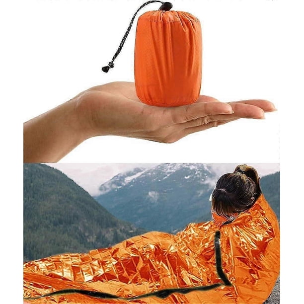 Emergency Survival Sleeping Bag, Survival Bivouac Sack First Aid Rescue Blankets Waterproof