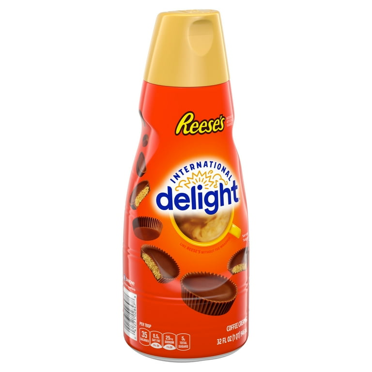 International Delight REESE’S Peanut Butter Cup Coffee Creamer, 32 FL OZ Bottle