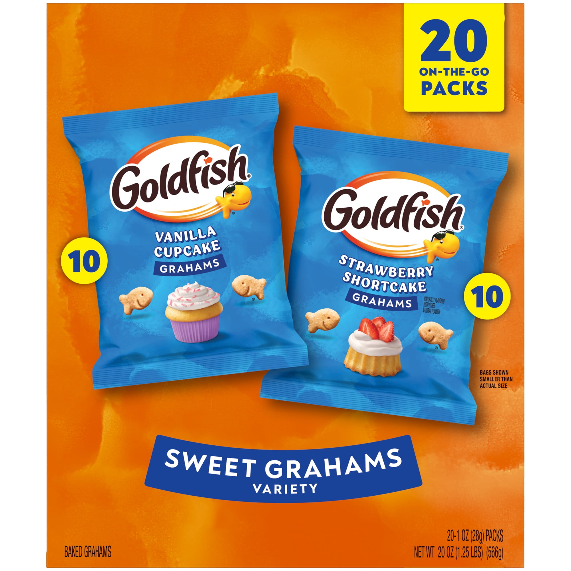 Goldfish Grahams Baked Graham Crackers Multipack, 20 Packs