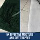 thumbnail image 3 of Alfombra de baño Muddy Mat, microfibra de felpilla, secado rápido, color verde oscuro, 3 of 6