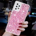 thumbnail image 3 of For Samsung Galaxy A23 5G Case,Cute Glitter Bling Twinkle Stardust with Drop Protection Shockproof Soft TPU Slim Flexible Phone Case Girls/Women Protective case for Samsung A23 5G,Pink, 3 of 6