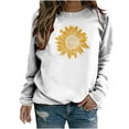 thumbnail image 2 of Patlollav Pntutb Women Long Sleeve Shirts,Ladies Sweatshirt Loose Tunic Tops, 2 of 7